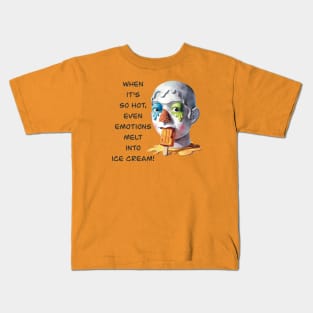 Ice cream sculpt Kids T-Shirt